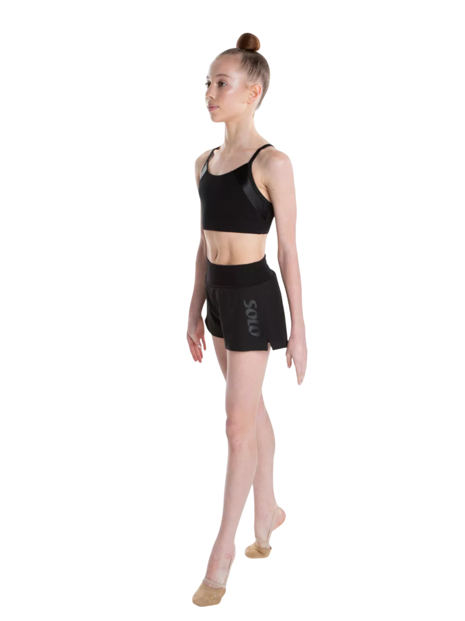 Картинка Шорты Solo RG772 "Total Black" двойные от магазина Линия Танца