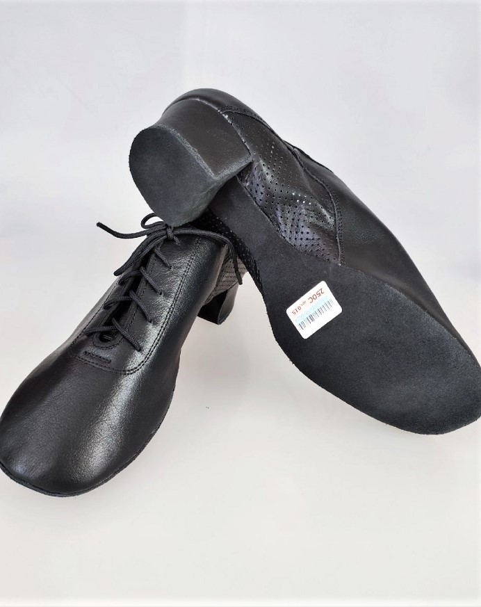 Картинка Туфли для танцев Dancemaster 450, кожа черная, латина, мужские РАСПРОДАЖА от магазина Линия Танца