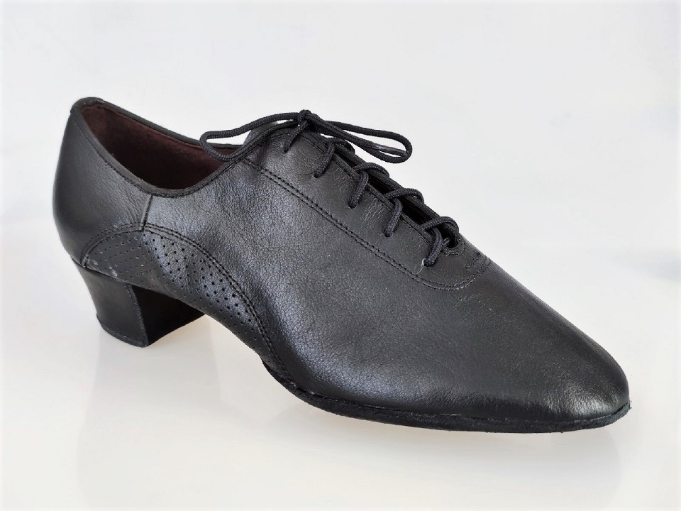 Картинка Туфли для танцев Dancemaster 450, кожа черная, латина, мужские РАСПРОДАЖА от магазина Линия Танца