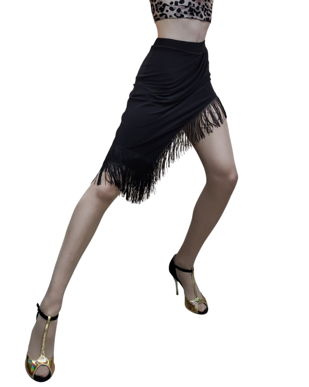 Картинка Юбка Dancemaster ЮТ08 латина бахрома от магазина Линия Танца