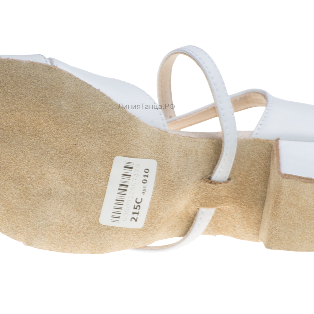 Картинка Туфли рейтинговые Dancemaster 161kd кожа белая от магазина Линия Танца