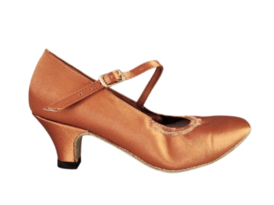 Туфли для танцев Dancemaster 011d, сатин 13, каблук 4,5 см, стандарт