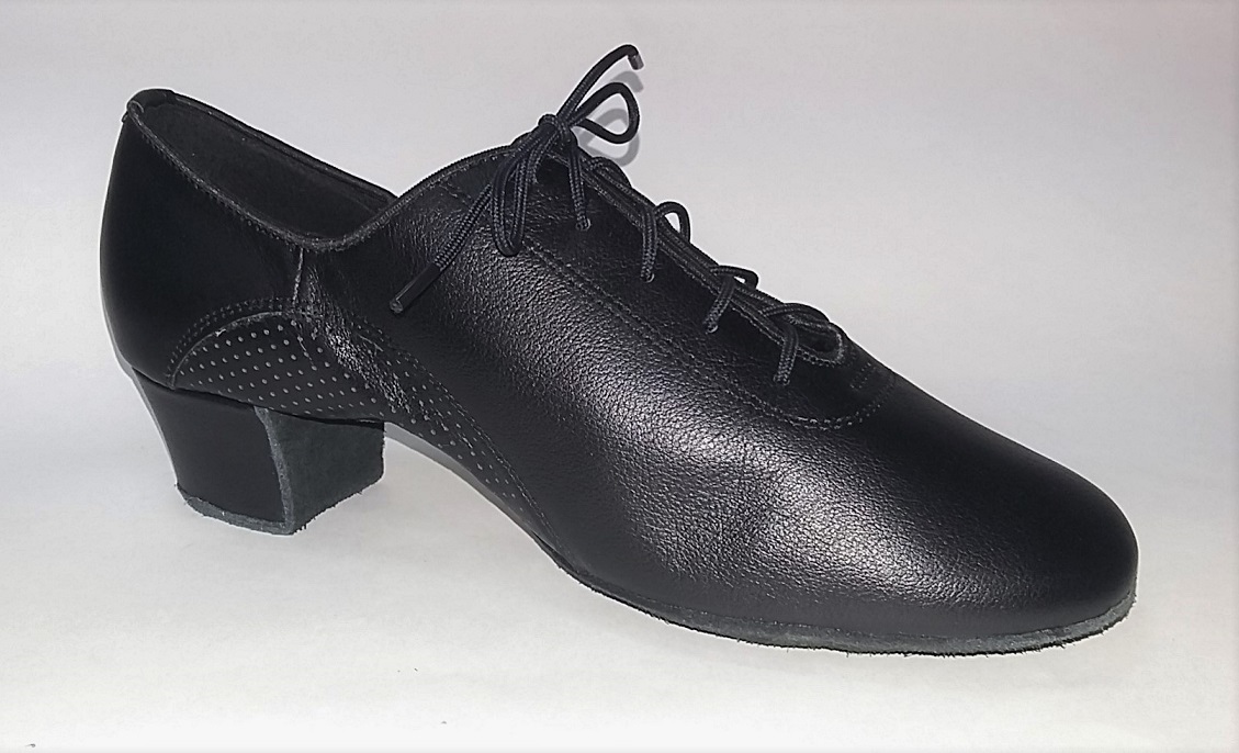 Картинка Туфли для танцев Dancemaster 450, кожа черная, латина, мужские РАСПРОДАЖА от магазина Линия Танца