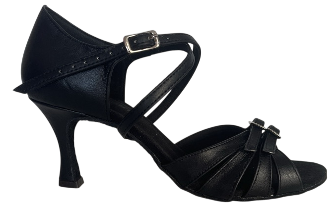 Картинка Туфли женские Dancemaster 161 кожа чёрная каблук 7 см от магазина Линия Танца