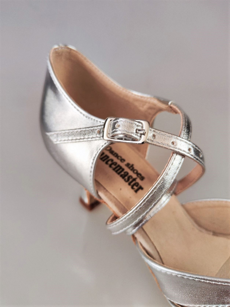 Картинка Туфли женские Dancemaster 161 ик серебро каблук 7 см  от магазина Линия Танца