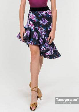 Картинка Юбка Ла Georgia Violet пионы Тц от магазина Линия Танца