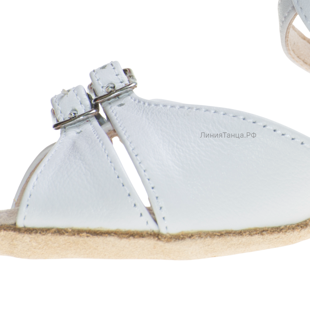 Картинка Туфли рейтинговые Dancemaster 161kd кожа белая от магазина Линия Танца